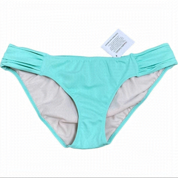 Smart & sexy rouched side mint bikini bottom M NWT - Picture 1 of 7